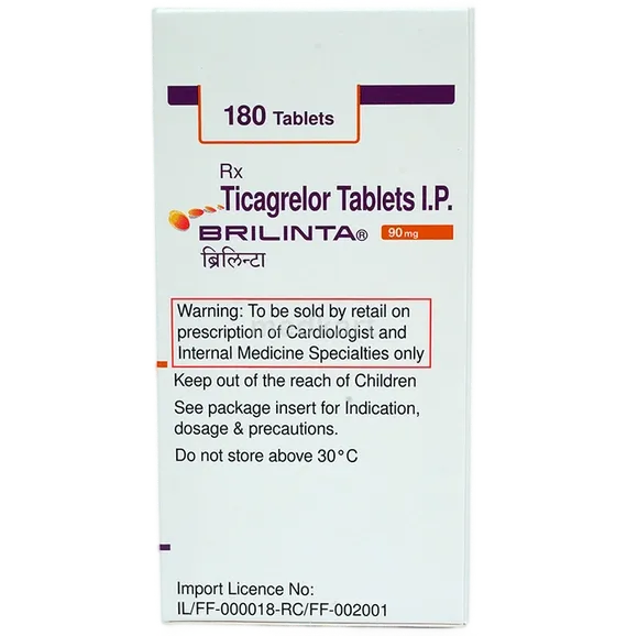 brilinta 90mg tablet 180's